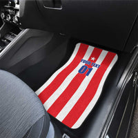 Puerto Rico Football Car Mats Go The Blue Hurricane