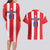 Custom Puerto Rico Football Couples Matching Long Sleeve Bodycon Dress and Hawaiian Shirt Go The Blue Hurricane