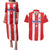 Custom Puerto Rico Football Couples Matching Puletasi and Hawaiian Shirt Go The Blue Hurricane