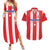 Custom Puerto Rico Football Couples Matching Summer Maxi Dress and Hawaiian Shirt Go The Blue Hurricane