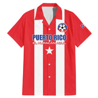 Custom Puerto Rico Football Family Matching Mermaid Dress and Hawaiian Shirt Go The Blue Hurricane