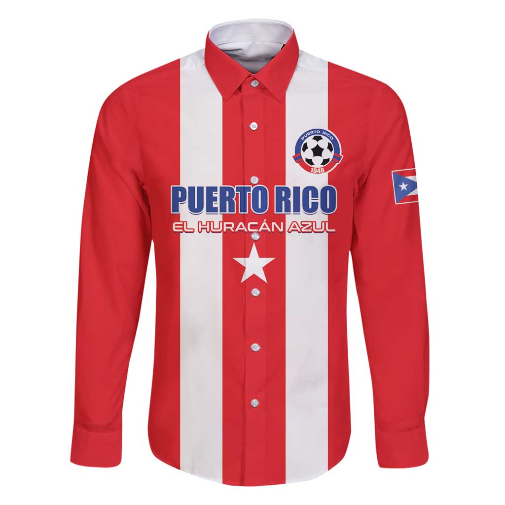 Custom Puerto Rico Football Family Matching Off Shoulder Maxi Dress and Hawaiian Shirt Go The Blue Hurricane