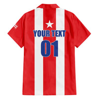 Custom Puerto Rico Football Hawaiian Shirt Go The Blue Hurricane