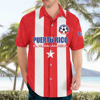 Custom Puerto Rico Football Hawaiian Shirt Go The Blue Hurricane