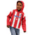 Custom Puerto Rico Football Kid Hoodie Go The Blue Hurricane