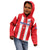Custom Puerto Rico Football Kid Hoodie Go The Blue Hurricane
