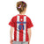 Custom Puerto Rico Football Kid T Shirt Go The Blue Hurricane