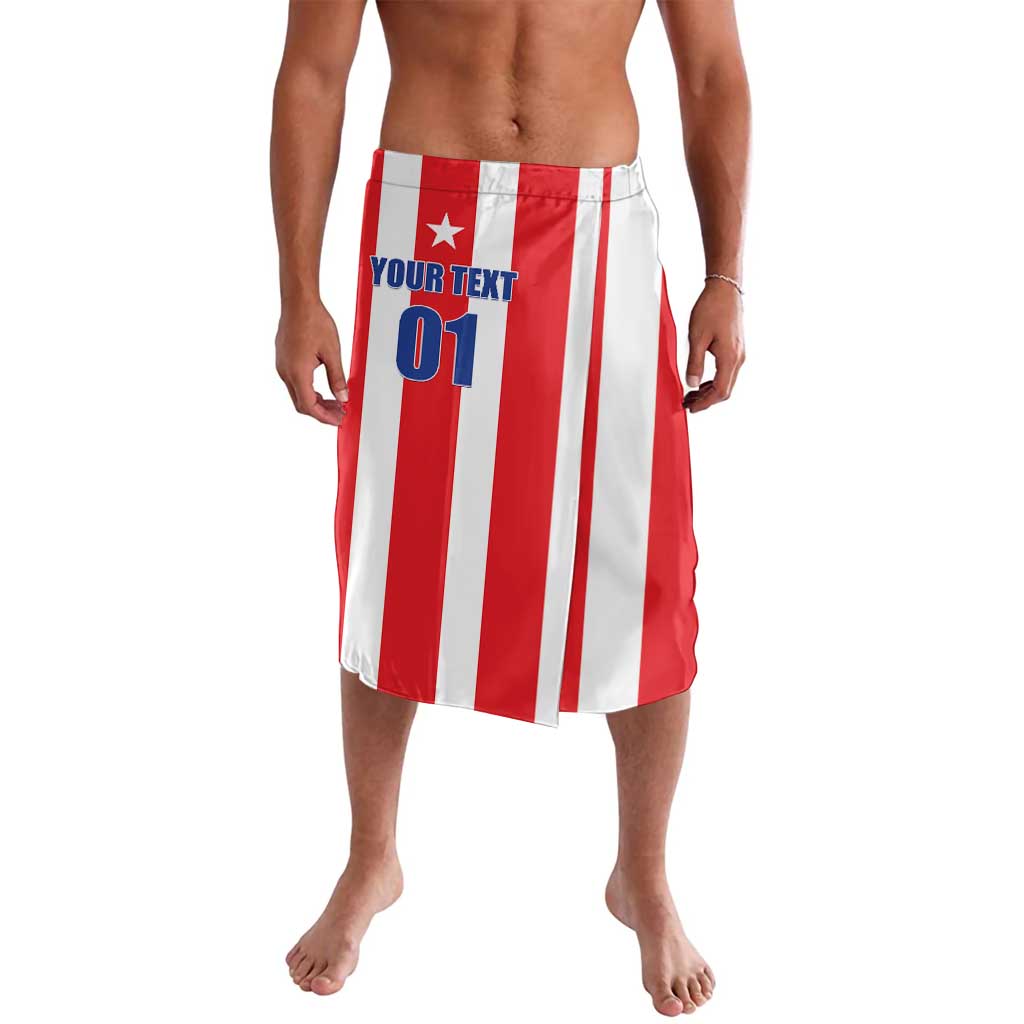 Custom Puerto Rico Football Lavalava Go The Blue Hurricane