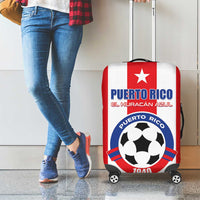 Puerto Rico Football Luggage Cover Go The Blue Hurricane