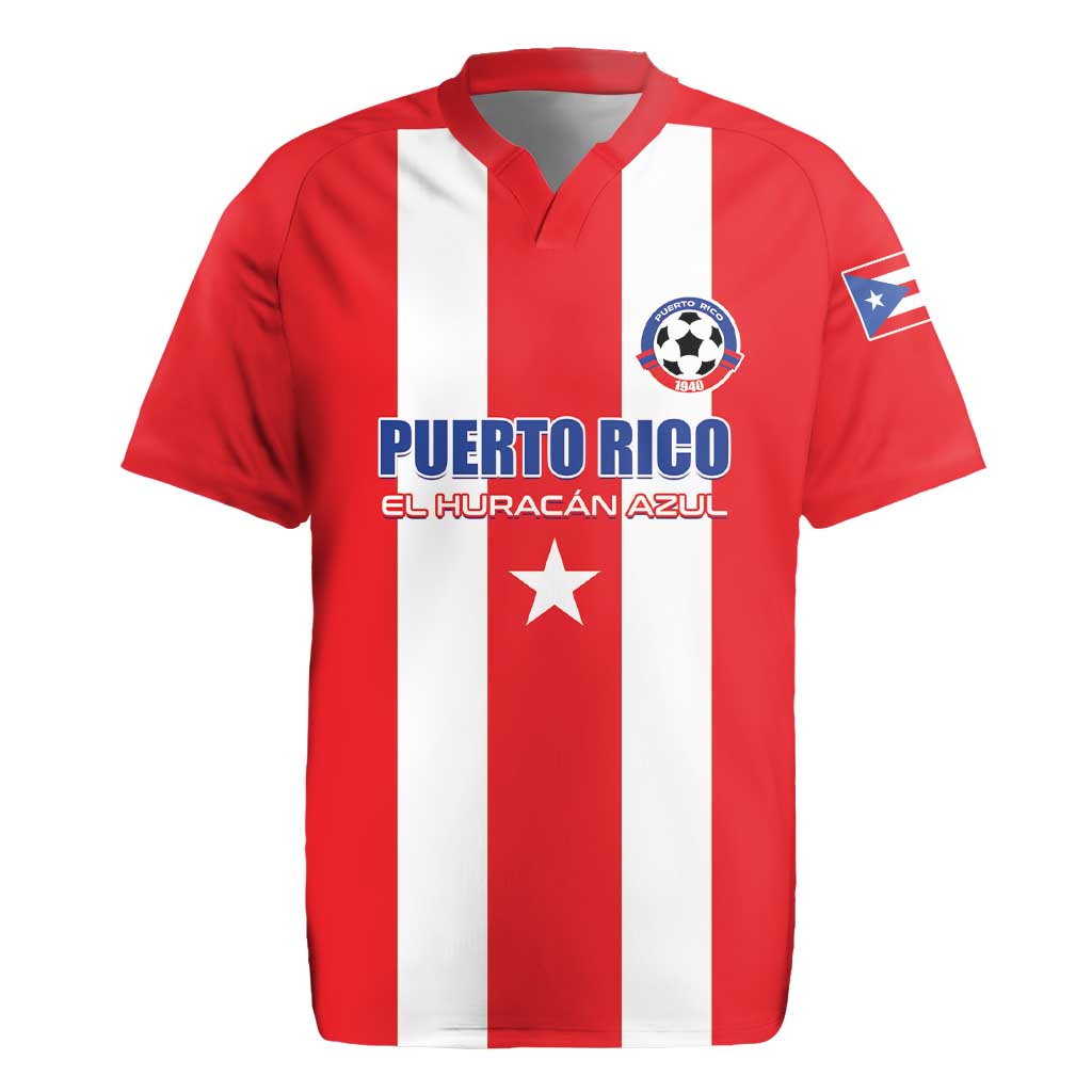 Custom Puerto Rico Football Rugby Jersey Go The Blue Hurricane