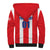 Custom Puerto Rico Football Sherpa Hoodie Go The Blue Hurricane