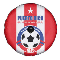 Puerto Rico Football Spare Tire Cover Go The Blue Hurricane
