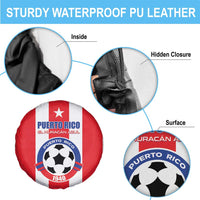 Puerto Rico Football Spare Tire Cover Go The Blue Hurricane
