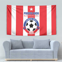 Puerto Rico Football Tapestry Go The Blue Hurricane