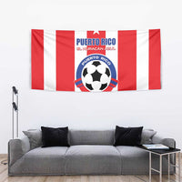 Puerto Rico Football Tapestry Go The Blue Hurricane