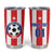 Custom Puerto Rico Football Tumbler Cup Go The Blue Hurricane