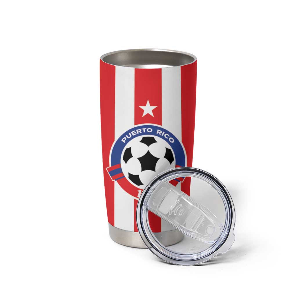 Custom Puerto Rico Football Tumbler Cup Go The Blue Hurricane