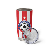 Custom Puerto Rico Football Tumbler Cup Go The Blue Hurricane