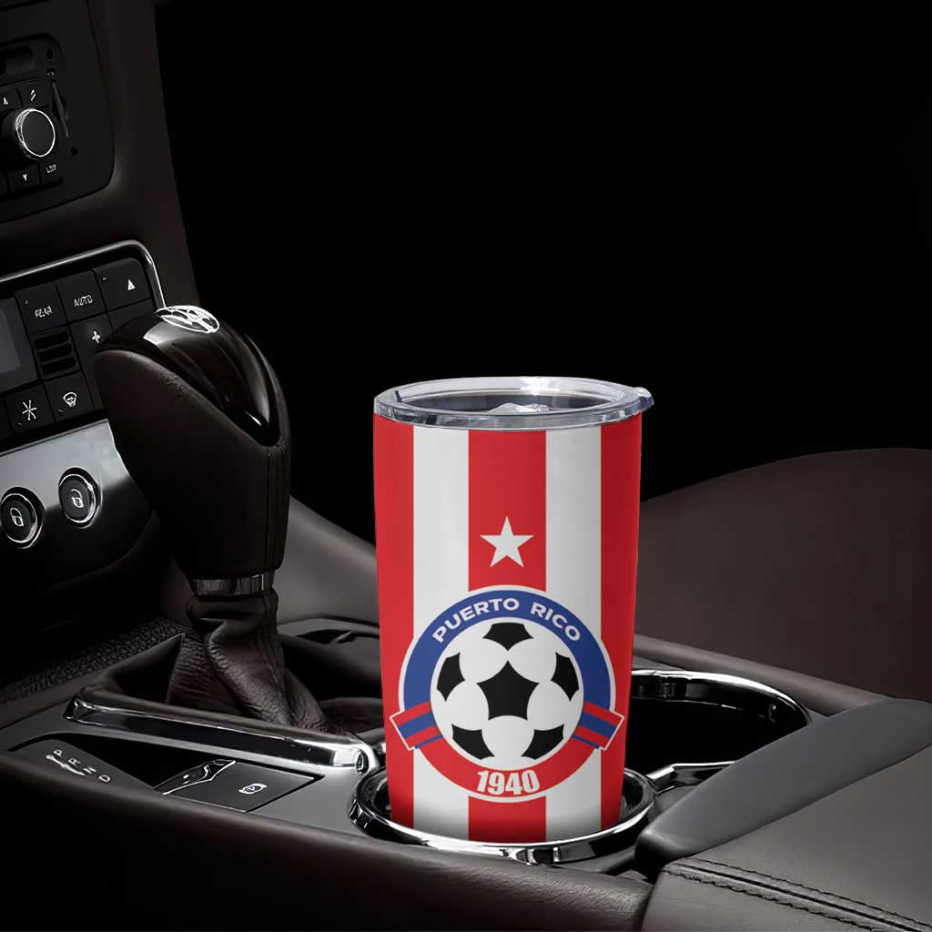 Custom Puerto Rico Football Tumbler Cup Go The Blue Hurricane