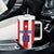Custom Puerto Rico Football Tumbler With Handle Go The Blue Hurricane