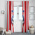 Puerto Rico Football Window Curtain Go The Blue Hurricane