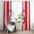 Puerto Rico Football Window Curtain Go The Blue Hurricane