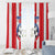 Puerto Rico Football Window Curtain Go The Blue Hurricane