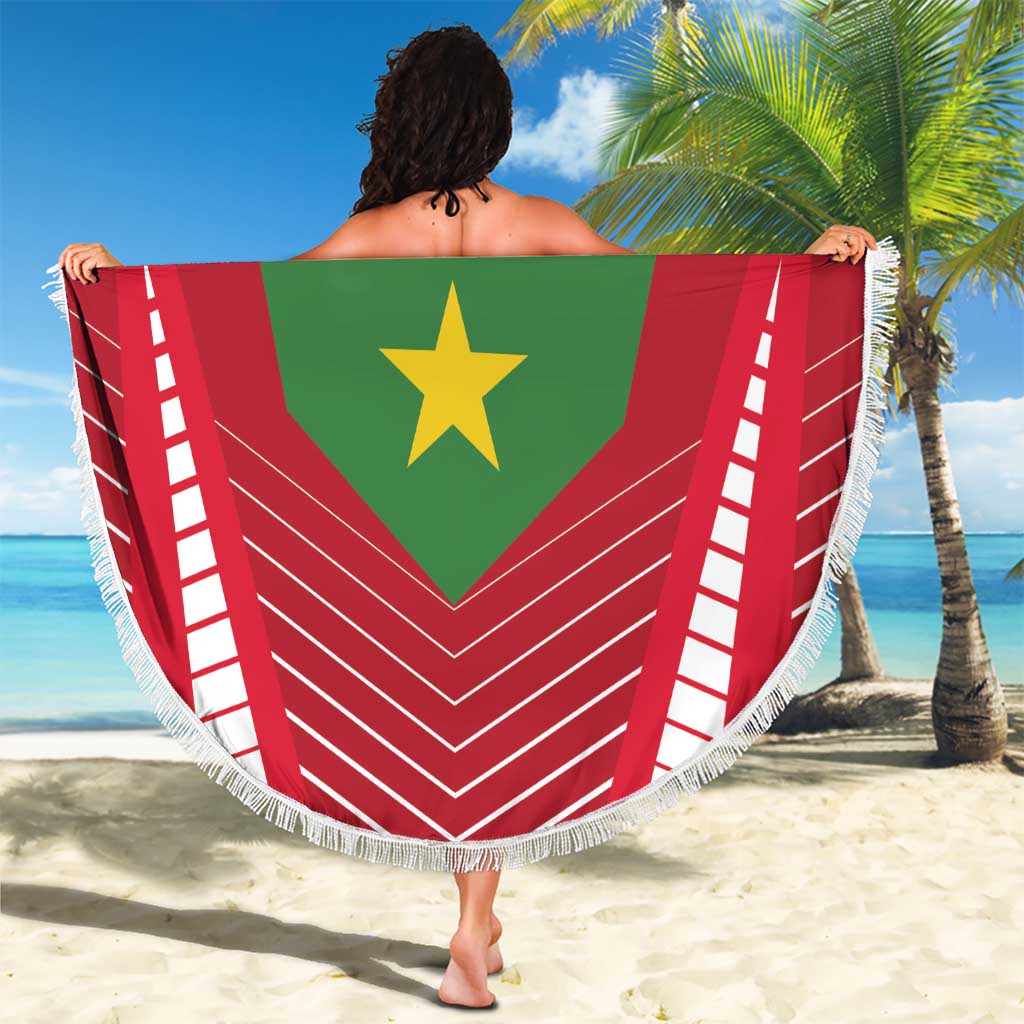 Suriname Football Beach Blanket Go Sranankondre Fubal Pluga