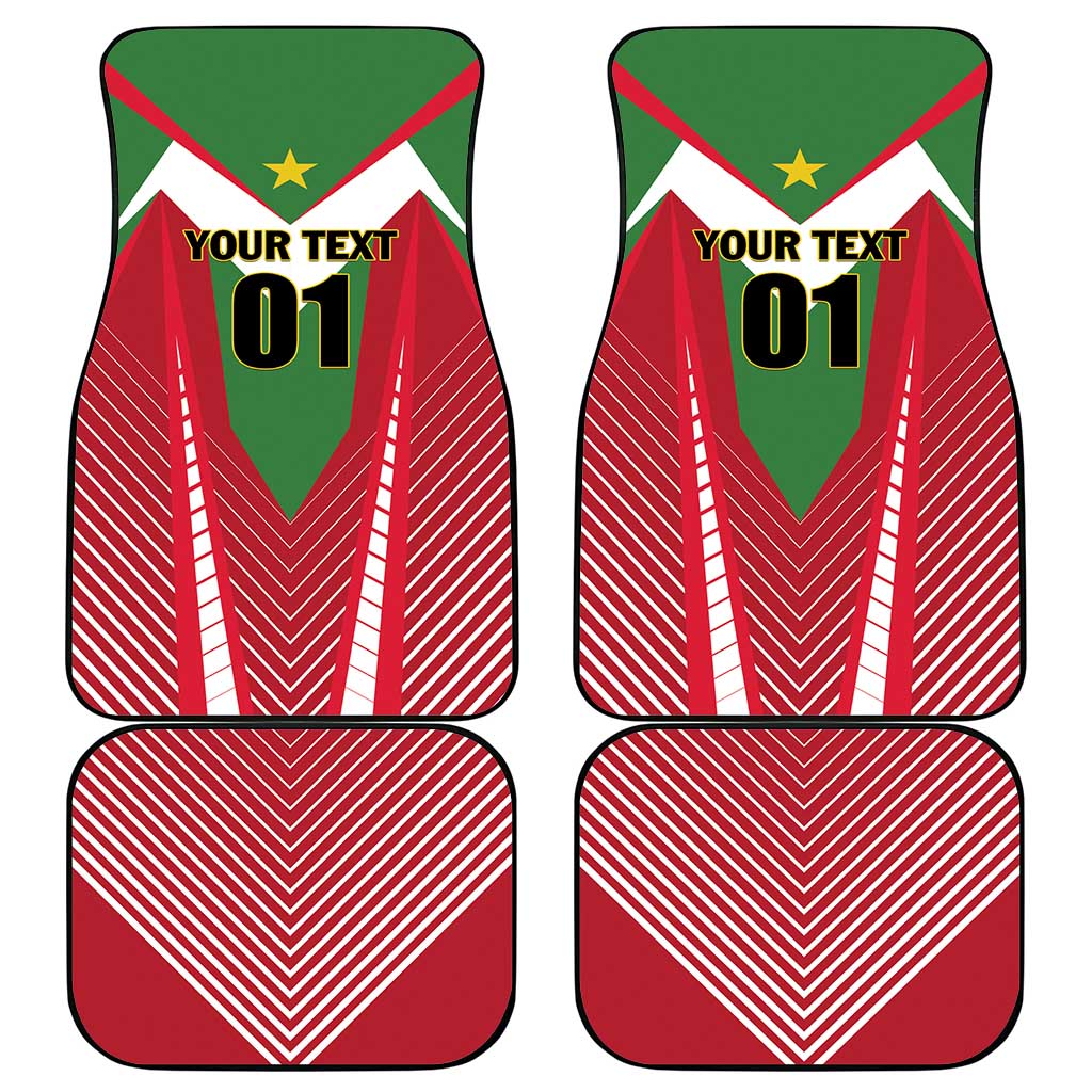 Suriname Football Car Mats Go Sranankondre Fubal Pluga