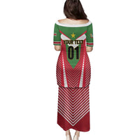 Custom Suriname Football Family Matching Puletasi and Hawaiian Shirt Go Sranankondre Fubal Pluga