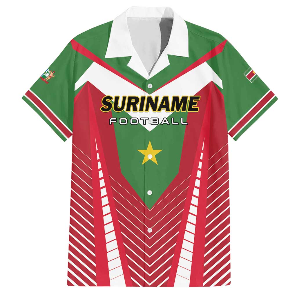 Custom Suriname Football Family Matching Short Sleeve Bodycon Dress and Hawaiian Shirt Go Sranankondre Fubal Pluga