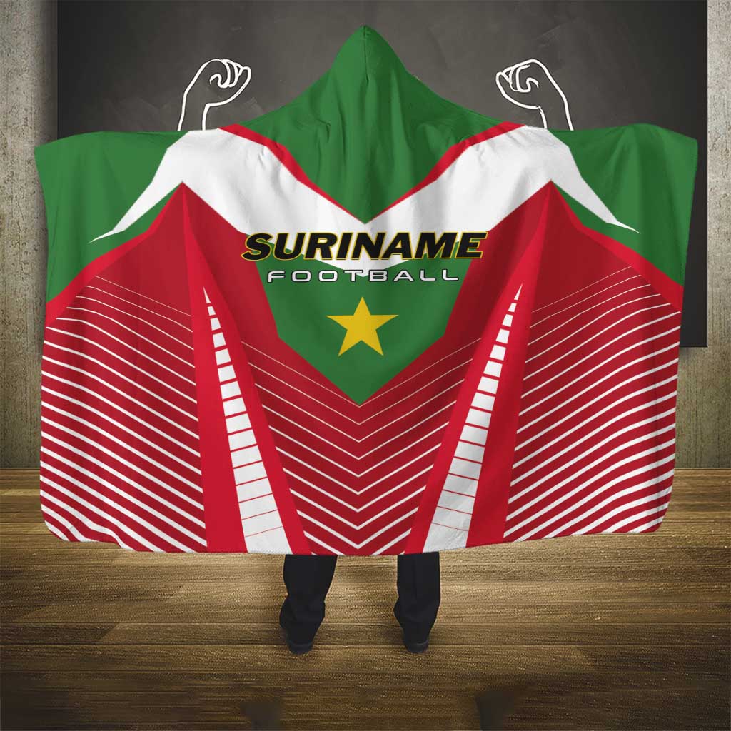 Suriname Football Hooded Blanket Go Sranankondre Fubal Pluga