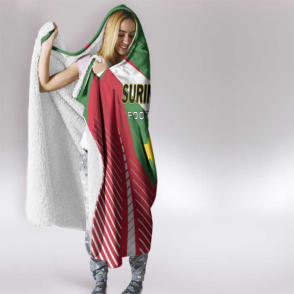 Suriname Football Hooded Blanket Go Sranankondre Fubal Pluga
