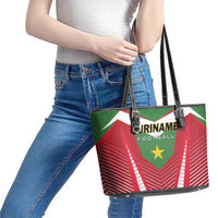 Suriname Football Leather Tote Bag Go Sranankondre Fubal Pluga
