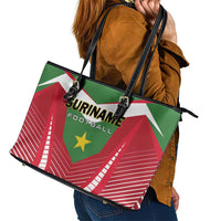 Suriname Football Leather Tote Bag Go Sranankondre Fubal Pluga