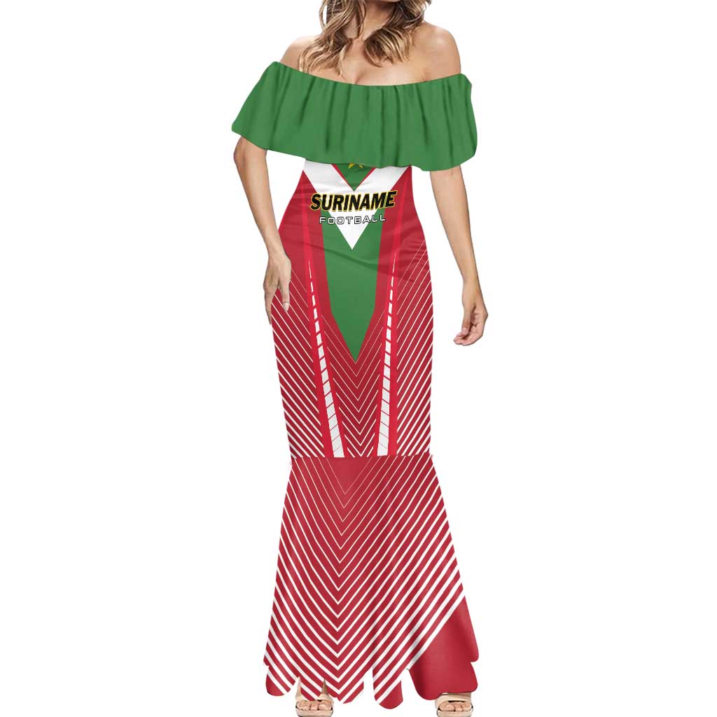 Custom Suriname Football Mermaid Dress Go Sranankondre Fubal Pluga
