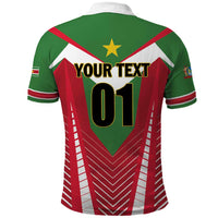 Custom Suriname Football Polo Shirt Go Sranankondre Fubal Pluga
