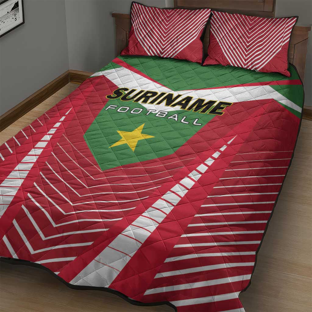 Suriname Football Quilt Bed Set Go Sranankondre Fubal Pluga