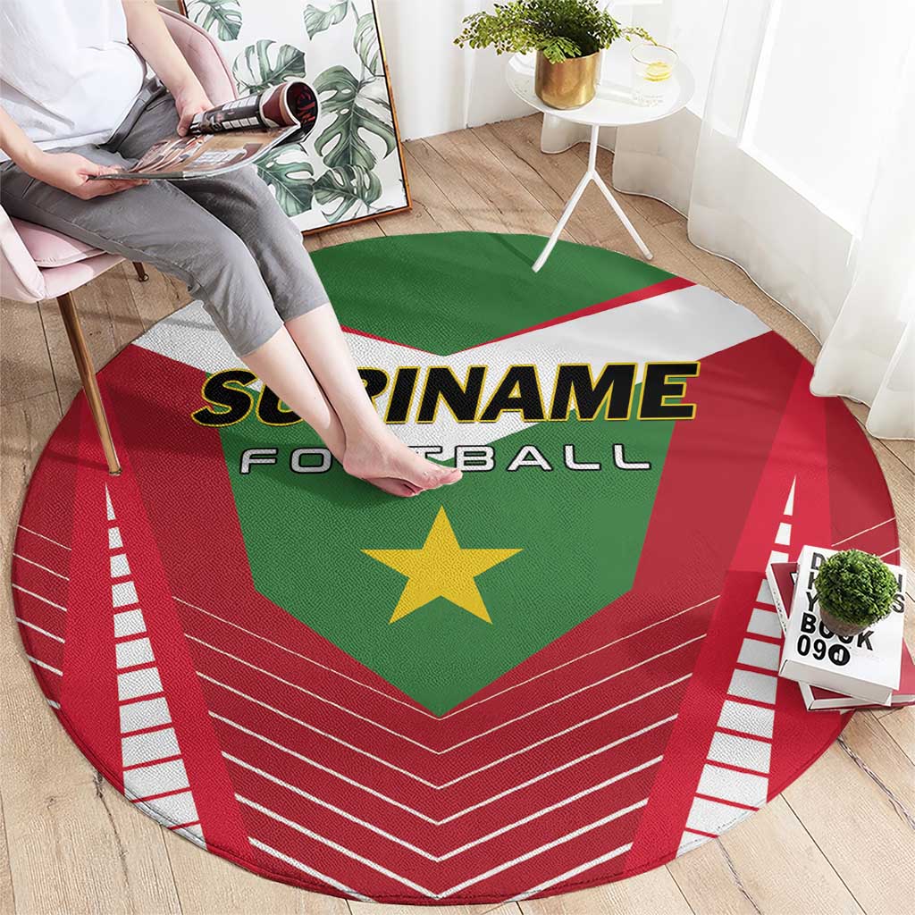 Suriname Football Round Carpet Go Sranankondre Fubal Pluga