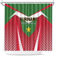 Suriname Football Shower Curtain Go Sranankondre Fubal Pluga