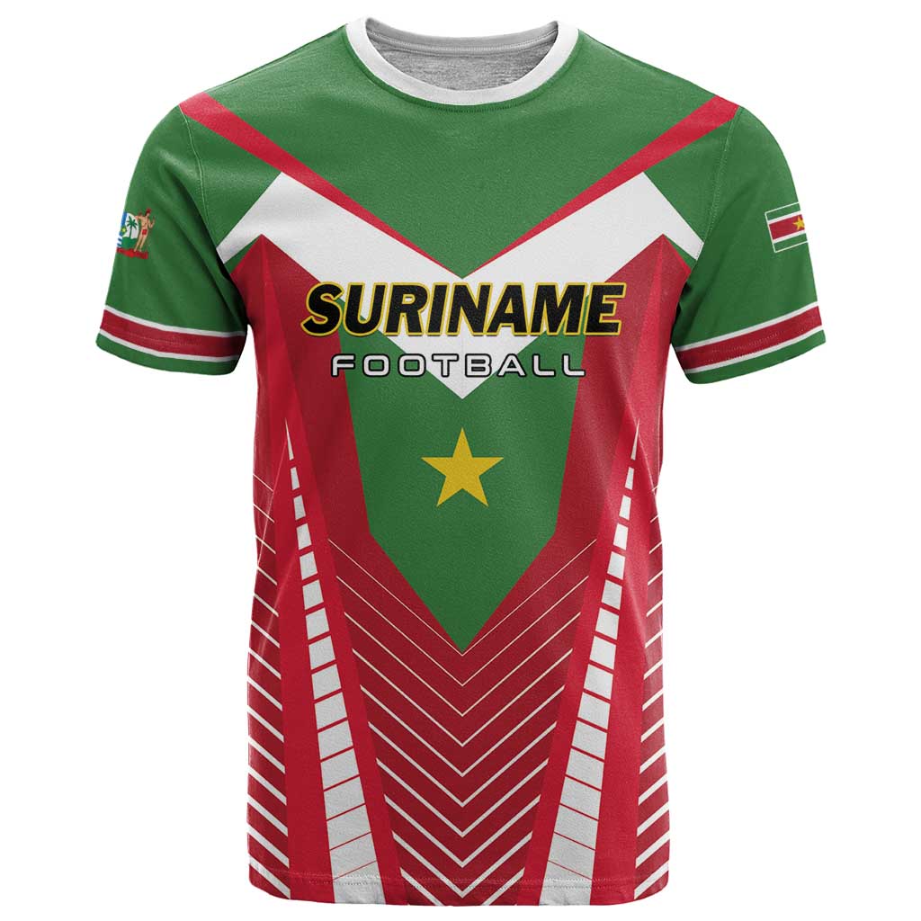 Custom Suriname Football T Shirt Go Sranankondre Fubal Pluga
