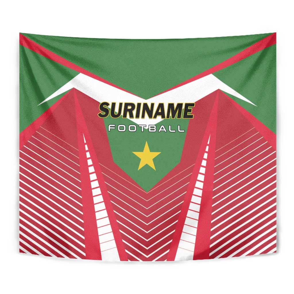 Suriname Football Tapestry Go Sranankondre Fubal Pluga