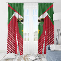 Suriname Football Window Curtain Go Sranankondre Fubal Pluga