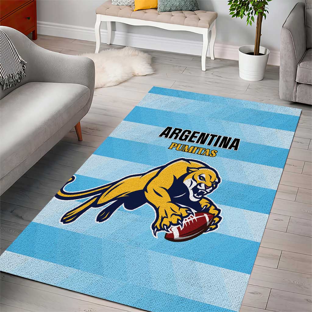 Rugby Argentina Area Rug Pumitas Go Champions