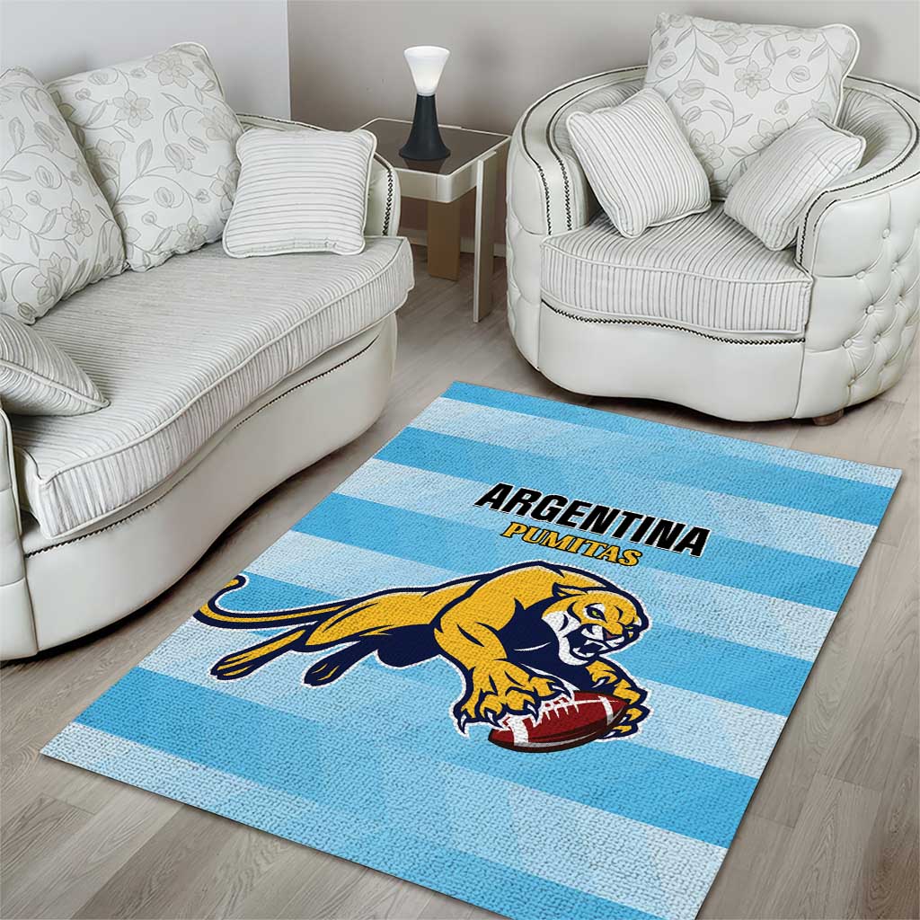 Rugby Argentina Area Rug Pumitas Go Champions