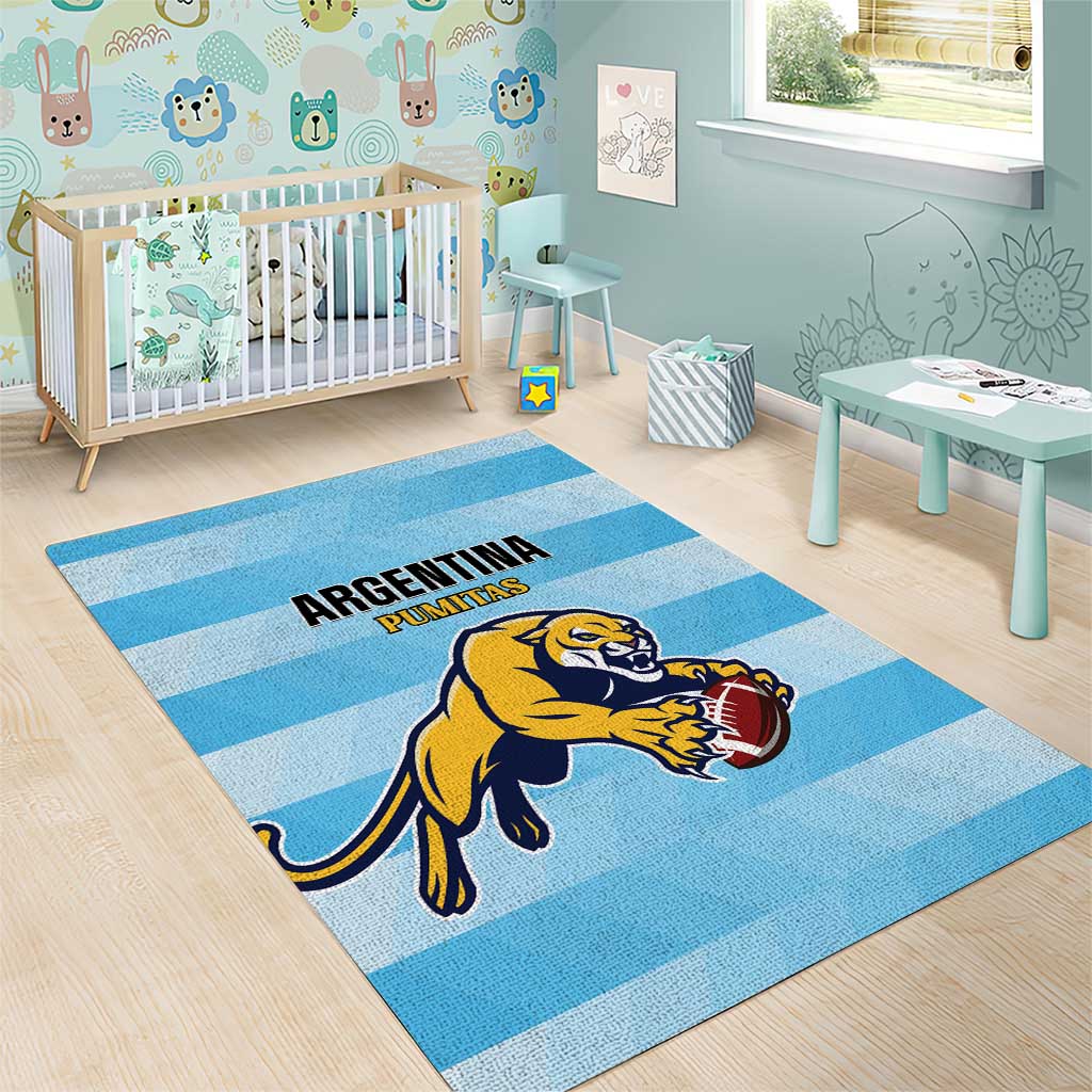 Rugby Argentina Area Rug Pumitas Go Champions