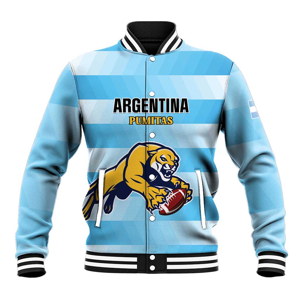 Custom Rugby Argentina Baseball Jacket Pumitas Go Champions