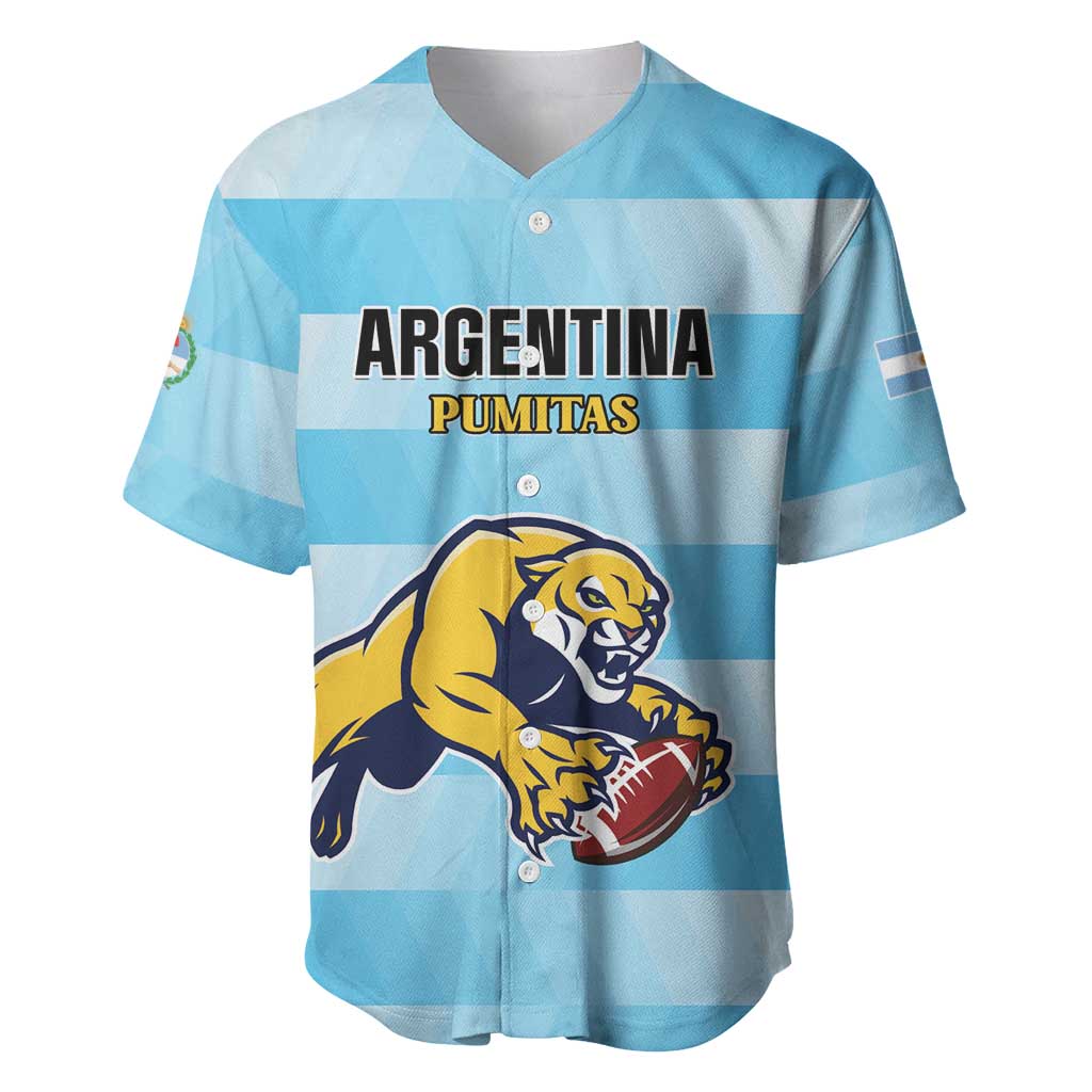 Custom Rugby Argentina Baseball Jersey Pumitas Go Champions