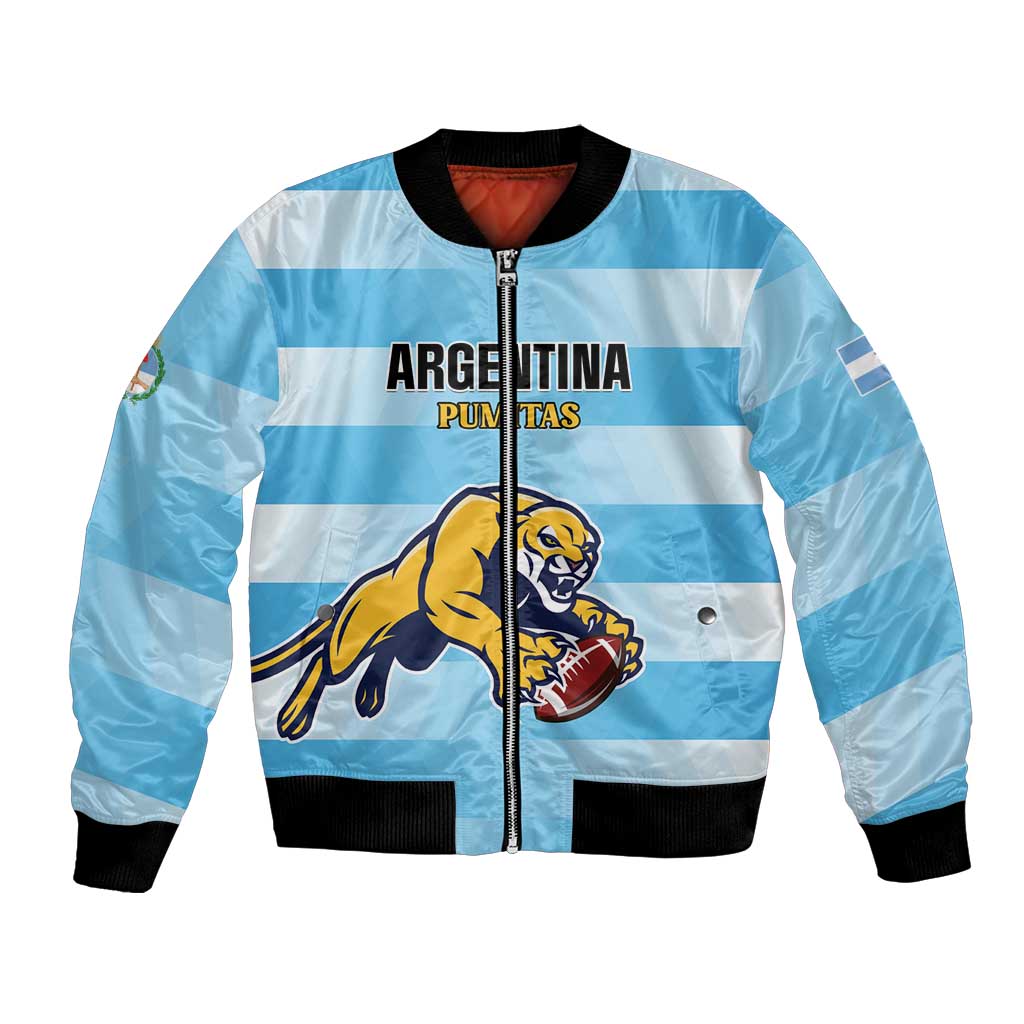 Custom Rugby Argentina Bomber Jacket Pumitas Go Champions