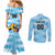 Custom Rugby Argentina Couples Matching Mermaid Dress and Long Sleeve Button Shirt Pumitas Go Champions